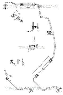 TRISCAN Hydraulická hadica pre riadenie 8516 28011 TRISCAN 851628011 Hydraulické hadice riadenie Peugeot 508 SW cena