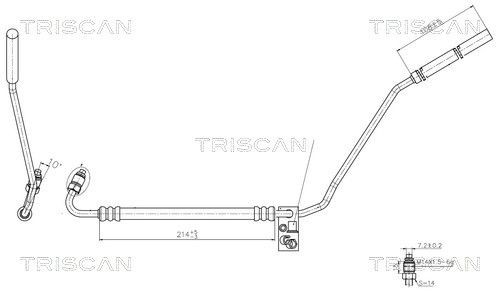TRISCAN Hidrauliskā šļūtene, Stūres iekārta 8516 29022 TRISCAN 8516 29022 Stūres šļūtenes Seat Ibiza 6l1 orģinālās cena