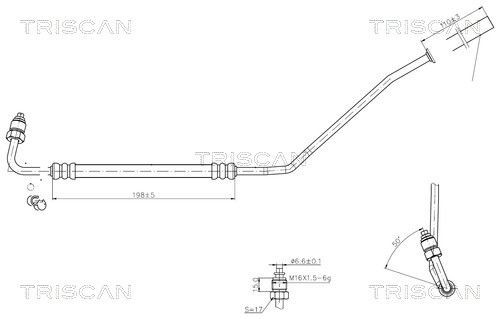 TRISCAN Hydraulic Hose, steering system 8516 29027 TRISCAN 8516 29027 genuine Seat Ibiza 6j Estate power steering pipe price