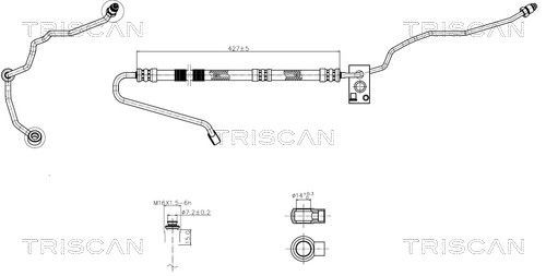 Stuurbekrachtiging slang TRISCAN 8516 29028 TRISCAN 8516 29028 Stuurbekrachtiging slang Volkswagen POLO 2011