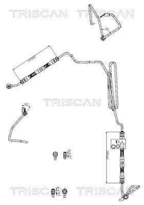 Hydraulikkslange, styring TRISCAN 8516 29047 TRISCAN 8516 29047 Hydraulikkslange styring AUDI TT 1999