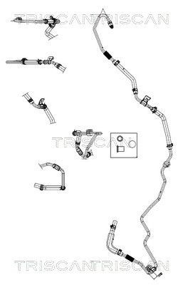 TRISCAN Hydrauliikkaletku, ohjaus 8516 43005 TRISCAN 8516 43005 Hyundai Elantra 3 ohjaustehostimen putki