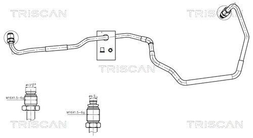 TRISCAN Hidrauliskā šļūtene, Stūres iekārta 8516 43007 TRISCAN 8516 43007 orģinālās Stūres šļūtenes Hyundai i30 fd cena