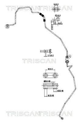 TRISCAN Korkeapaine- / matalapainejohto, ilmastointilaite 9010 13001 TRISCAN 9010 13001 TOYOTA Hiace Bussi (H50, H60, H70, H100) ilmastointi letku hinta