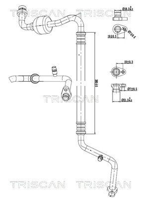 High- / Low Pressure Line, air conditioning TRISCAN 9010 14002 TRISCAN 9010 14002 NISSAN JUKE 2010 ac pipe price