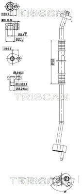 Αγωγός υψηλής / χαμηλής πίεσης, σύστημα κλιματισμού TRISCAN 9010 16005 TRISCAN 9010 16005 Σωλήνας υψ πίεσης σύσ κλιματ FORD FOCUS 2020