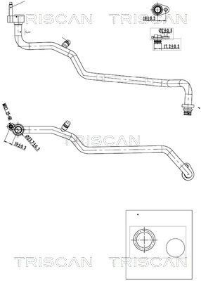 Varibelttrycksledning, klimatanläggning TRISCAN 9010 16006 TRISCAN 9010 16006: Ac slang Ford FIESTA 2018