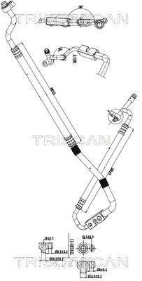 TRISCAN Kõrgsurve- / madalsurvetorustik, kliimaseade 9010 16014 TRISCAN 901016014 Kliimaseadme voolikute Ford Fiesta Mk6 hind