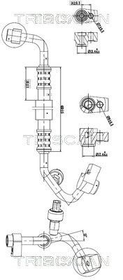 Høytrykks- / lavtrykksledning, klimaanlegg TRISCAN 9010 16022 TRISCAN 9010 16022 Høytrykksledning FORD FIESTA 2021
