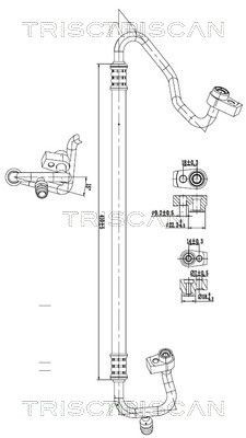 TRISCAN Kõrgsurve- / madalsurvetorustik, kliimaseade 9010 16043 TRISCAN 9010 16043 originaal Kliimaseadme voolikute Ford Fiesta Mk6 hind