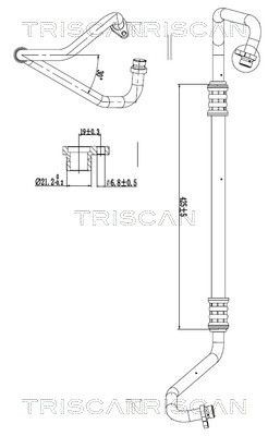 TRISCAN Conduite à haute / basse pression, climatisation 9010 24018 TRISCAN 901024018 Durite de clim Nissan Note e11 prix