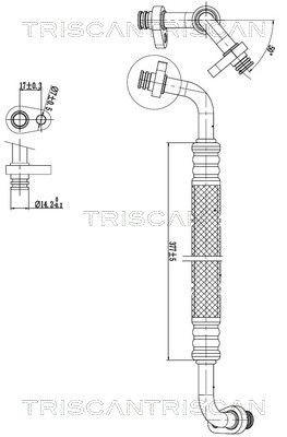Condotto d. bassa / alta pressione, Climatizzatore TRISCAN 9010 28031 TRISCAN 9010 28031 costo Tubo aria condizionata Opel CORSA 2001