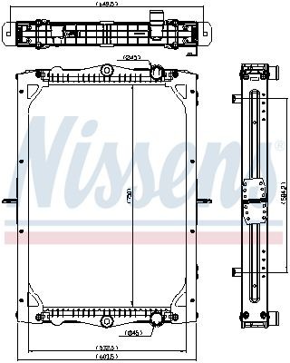 NISSENS Køler, motorkøling 606772 NISSENS 606772 DAF 400-serie Van Køler til en rimelig pris