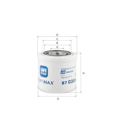 UFI Hydraulikkfilter, automatikk 87.030.00 Automatfilter AUDI UFI 87.030.00