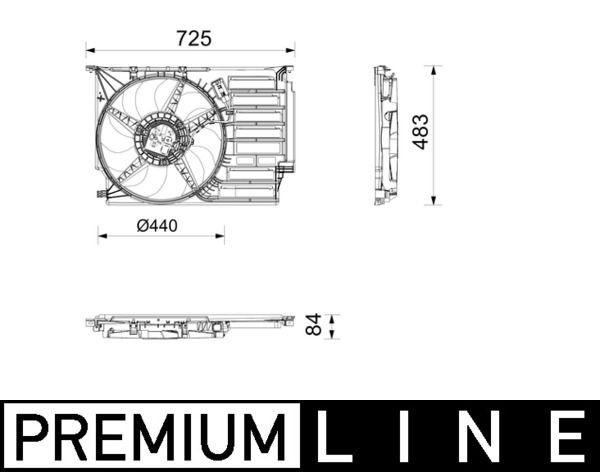 MAHLE Kühlerlüfter CFF 677 000P CFF 677 000P MAHLE Mini Clubman F54 Kühlerlüfter Preis