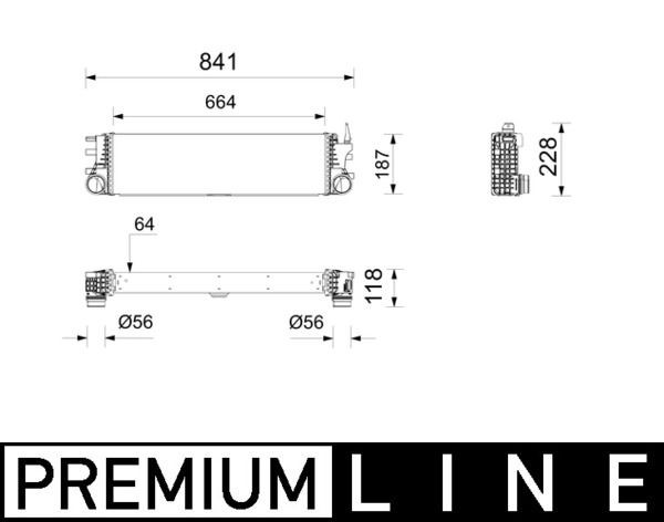 MAHLE Välijäähdytin CI 742 000P MAHLE CI 742 000P Mercedes Sprinter 907 välijäähdytin