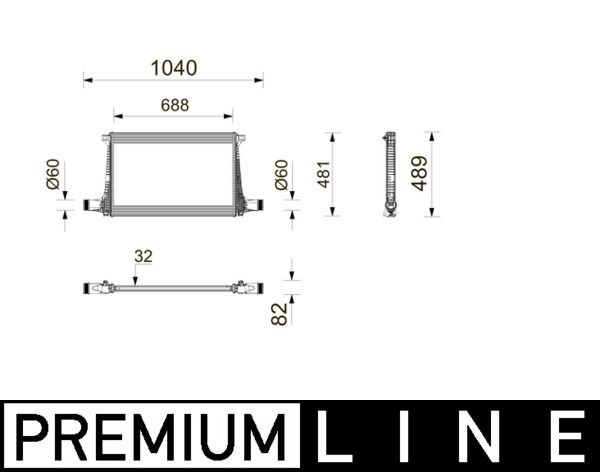 Välijäähdytin MAHLE CI 743 000P MAHLE CI 743 000P AUDI Q7 2024 Välijäähdytin