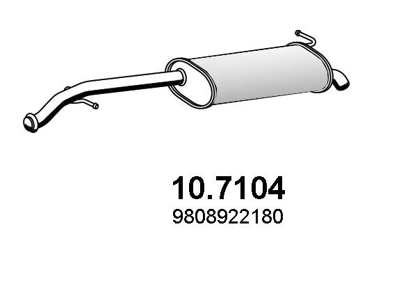 ASSO Takaäänenvaimentaja 10.7104 10.7104 ASSO Takapönttö IVECO Daily