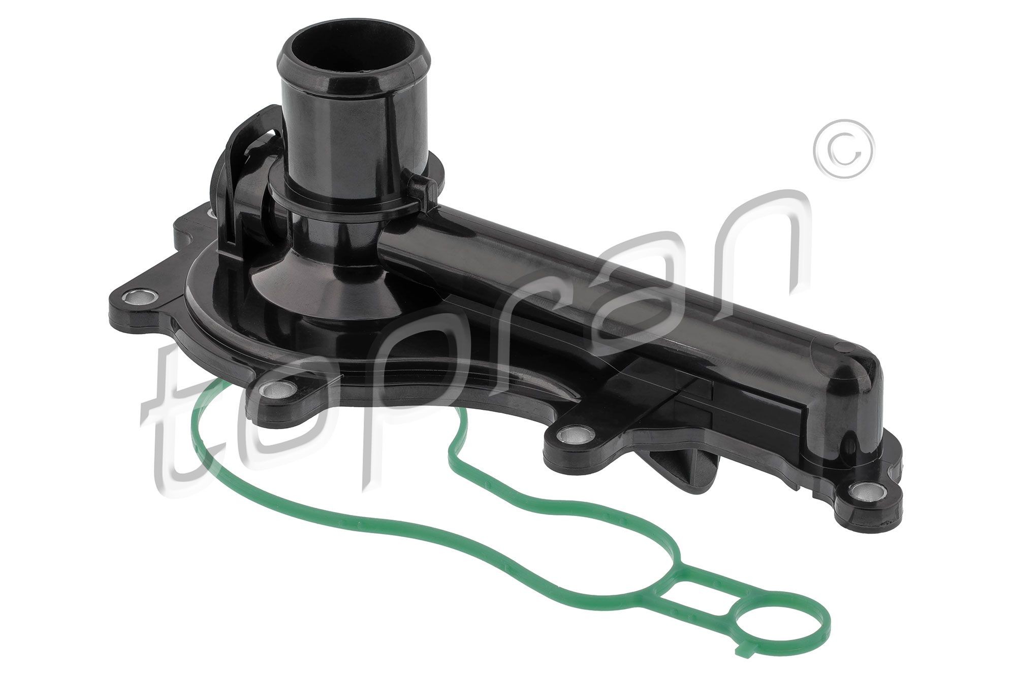 Coolant Flange TOPRAN 602 052 TOPRAN 602 052 2015 FIAT PANDA coolant flange replacement