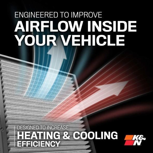 K&N Filters Interieurfilter DVF5041 Koolstoffilter K&N Filters TRAJET DVF5041 goedkoop