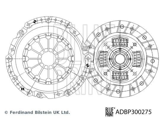 Σετ συμπλέκτη BLUE PRINT ADBP300275 BLUE PRINT ADBP300275 Σετ συμπλέκτη SUZUKI GRAND VITARA 2022