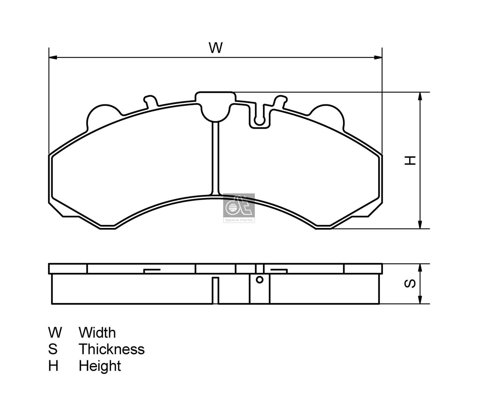 DT Spare Parts Brake pad set 2.00854 DT Spare Parts Disk brake pads 2.00854 experience