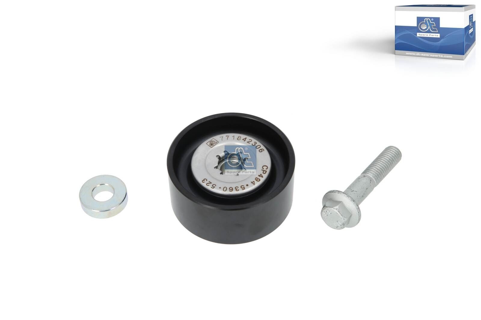 DT Spare Parts Deflection / Guide Pulley, v-ribbed belt 3.34523SP 3.34523SP DT Spare Parts guide pulley for JAGUAR S-TYPE