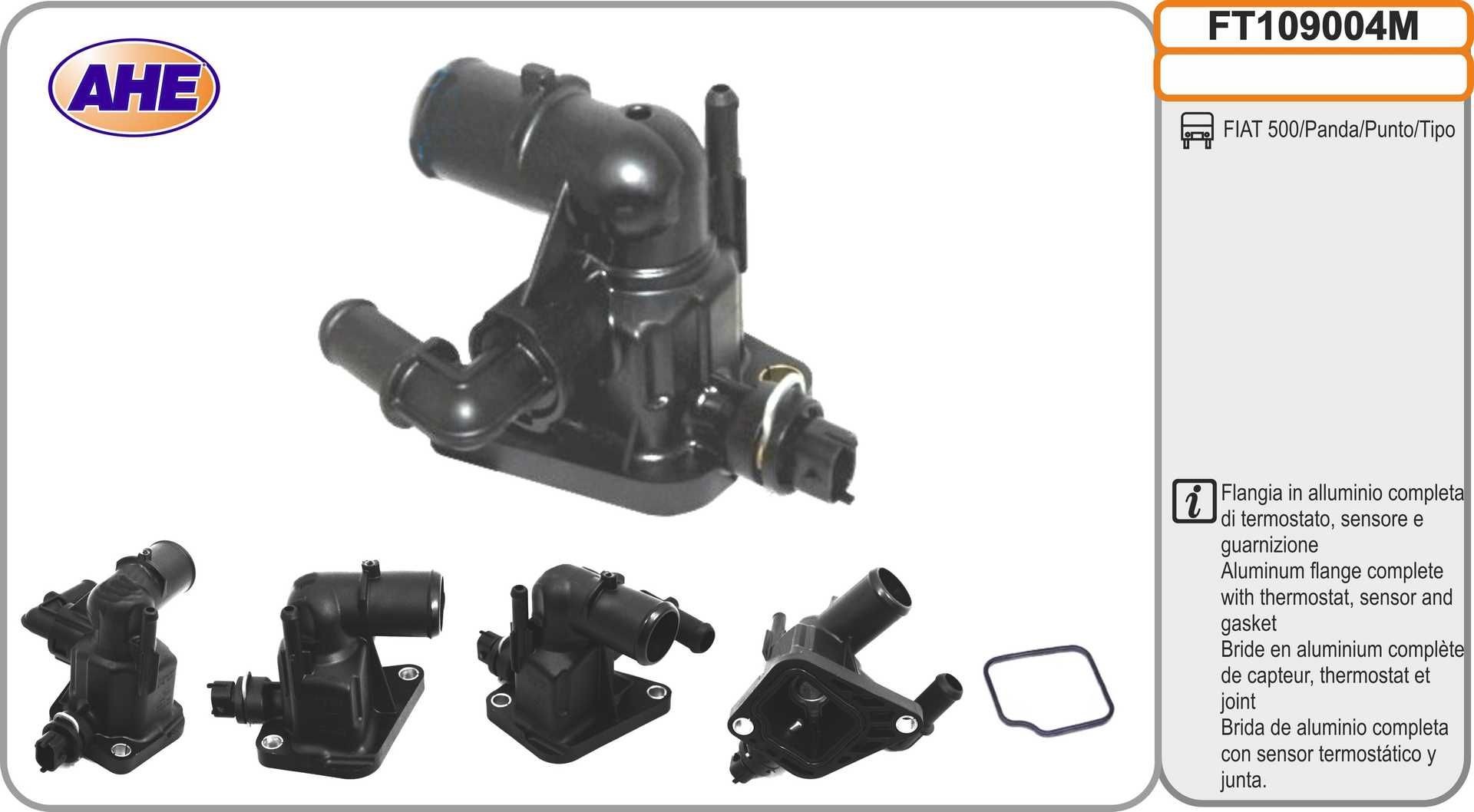 AHE Flange do líquido de refrigeração FT109004M Refrigerante flange AHE Mazda 2 FT109004M
