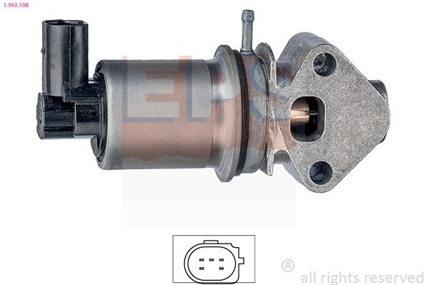 EPS EGR-ventil 1.963.108 EGR ventil EPS Volkswagen LUPO 1.963.108