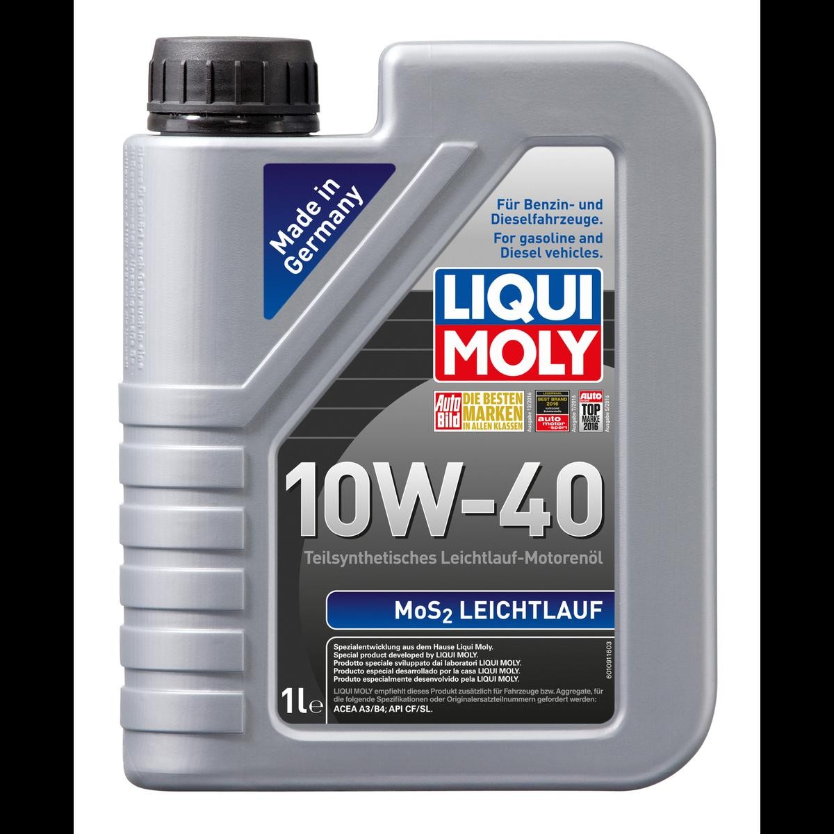 LIQUI MOLY Motorolie 1091 Motor SAAB 96 Sedan: Motorolie LIQUI MOLY МoS2, Leichtlauf 1091