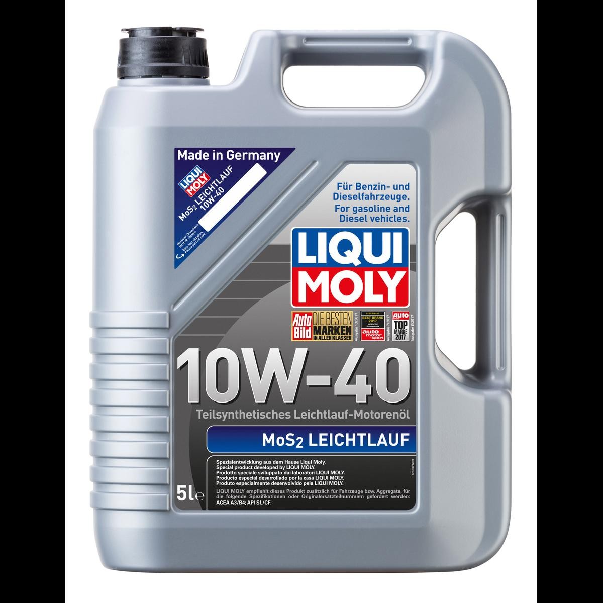 LIQUI MOLY Huile moteur 1092 Kits de réparation FIAT 500 Berline: Huile moteur LIQUI MOLY МoS2, Leichtlauf 1092