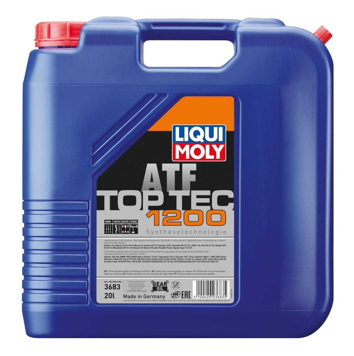 Olio cambio automatico (ATF) LIQUI MOLY 3683 LIQUI MOLY Top Tec, ATF 1200 3683 Olio differenziale Dodge GRAND CARAVAN 2005