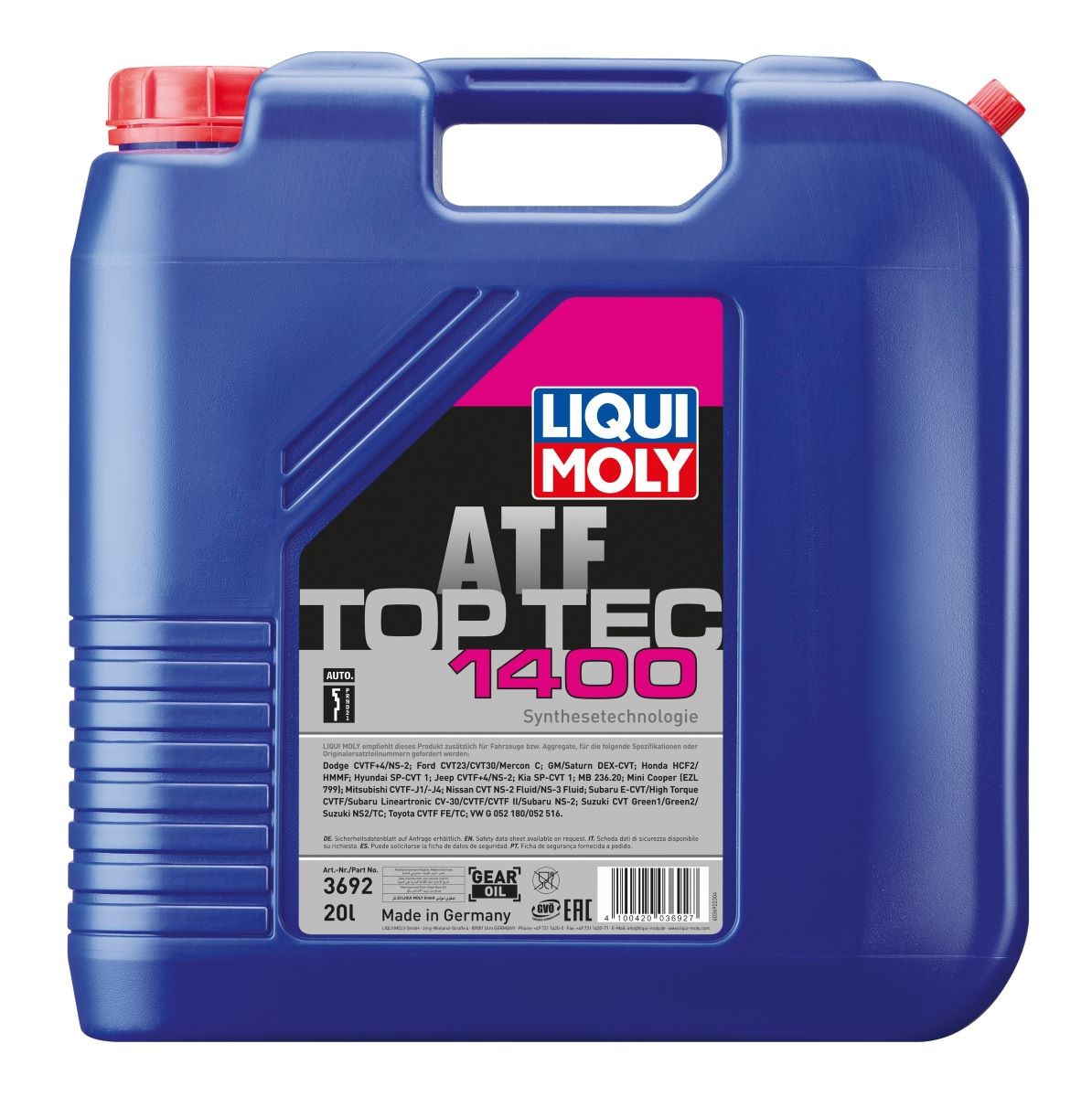Automatikgetriebeöl (ATF) LIQUI MOLY 3692 LIQUI MOLY 3692 Automatikgetriebeöl MITSUBISHI MIRAGE 2020 Kosten