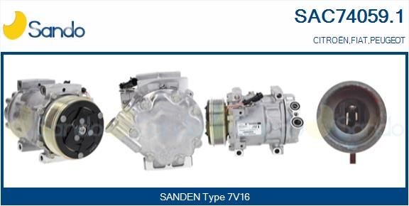 SANDO Kondicioniera kompresors SAC74059.1 Kondicioniera kompresors SANDO PEUGEOT SAC74059.1