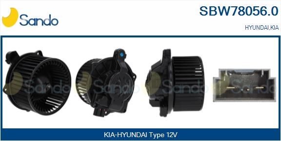 SANDO Βεντιλατέρ εσωτερικού χώρου SBW78056.0 SBW78056.0 SANDO Εξαρτήματα για το βεντιλατέρ Iveco φθηνά