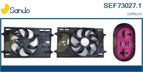 SANDO Elektromotors, Dzes. sist. radiatora ventilators SEF73027.1 SEF73027.1 Elektromotors, dzes. Sist. Radiatora ventilators Volkswagen SHARAN SANDO