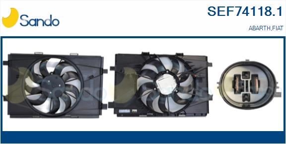 SANDO Elektrimootor, radiaatoriventilaator SEF74118.1 SANDO Elektrimootor, radiaatoriventilaator SKODA SEF74118.1