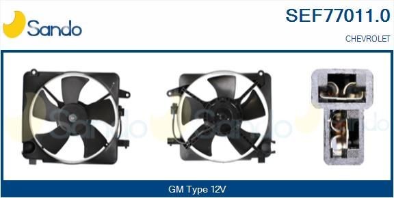 SANDO Kjølevite, radiator SEF77011.0 Elektromotor, radiator ventilator SANDO Audi 80 SEF77011.0