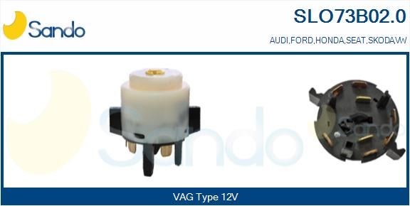 SANDO Blocchetto accensione SLO73B02.0 SANDO SLO73B02.0 Commutatore accensione Honda Accord VIII CU prezzo