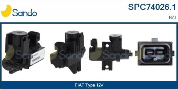 SANDO Conversor de pressão, turbocompressor SPC74026.1 Valvula de vacuo controlo dos gases de escape SANDO HYUNDAI SPC74026.1