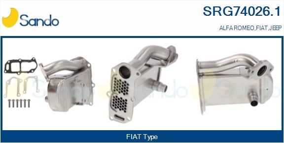 SANDO Radiador EGR SRG74026.1 SANDO SRG74026.1 Radiador de gases de escape Jeep Wrangler JK originais preço