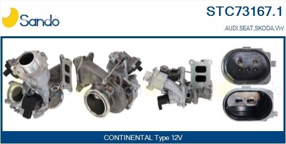 SANDO Turbolader STC73167.1 STC73167.1 Turboaggregat AUDI TT SANDO