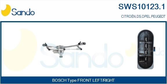 SANDO Vindusspyleranlegg SWS10123.1 Vindusviskermekanisme VOLVO SANDO SWS10123.1