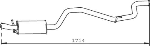 DINEX Πίσω σιλανσιέ 32303 Σιλανσιέ DINEX S-MAX 32303 φθηνά