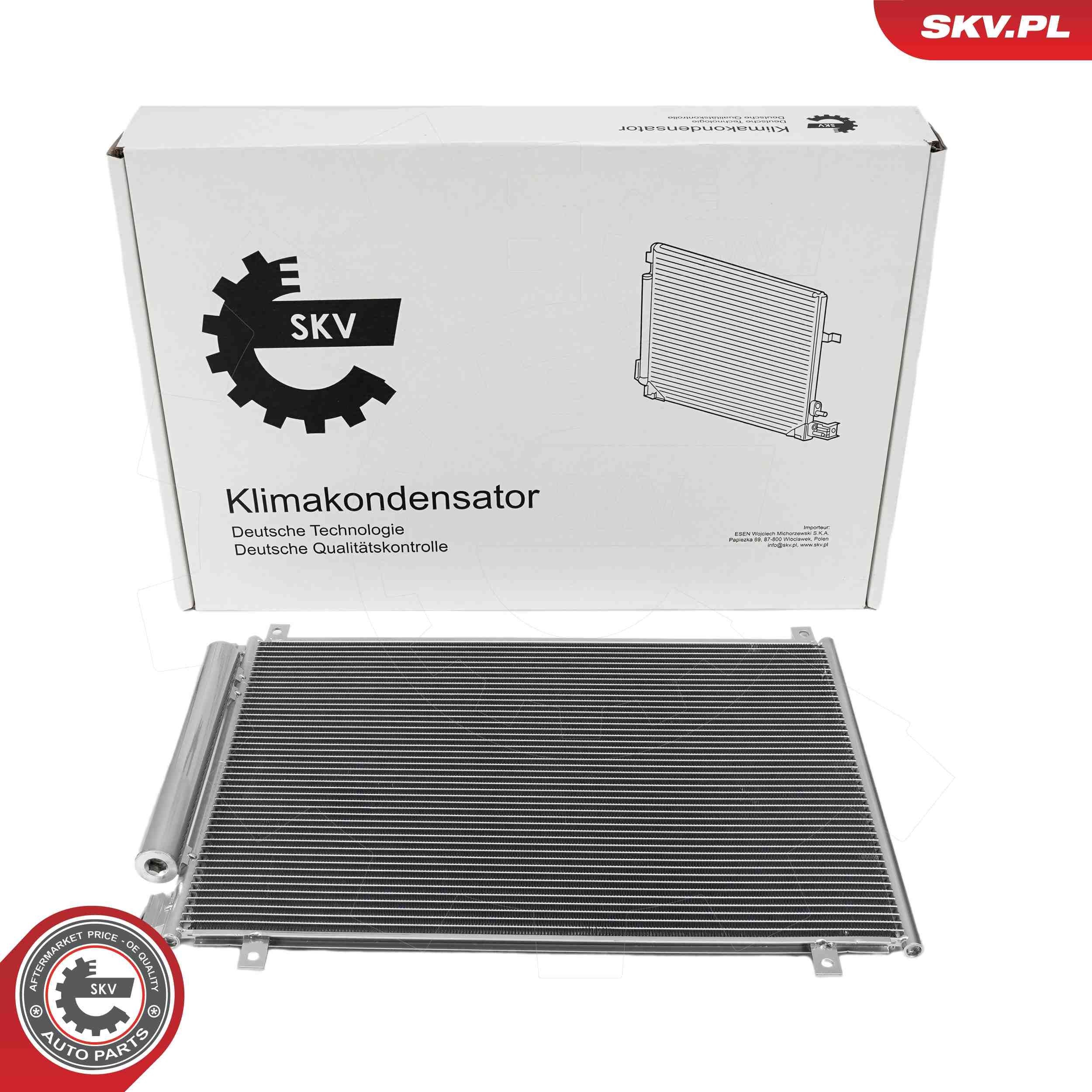 Kondensator, klimaanlegg ESEN SKV 86SKV166 ESEN SKV 86SKV166 Ac radiator SUZUKI BALENO 2016