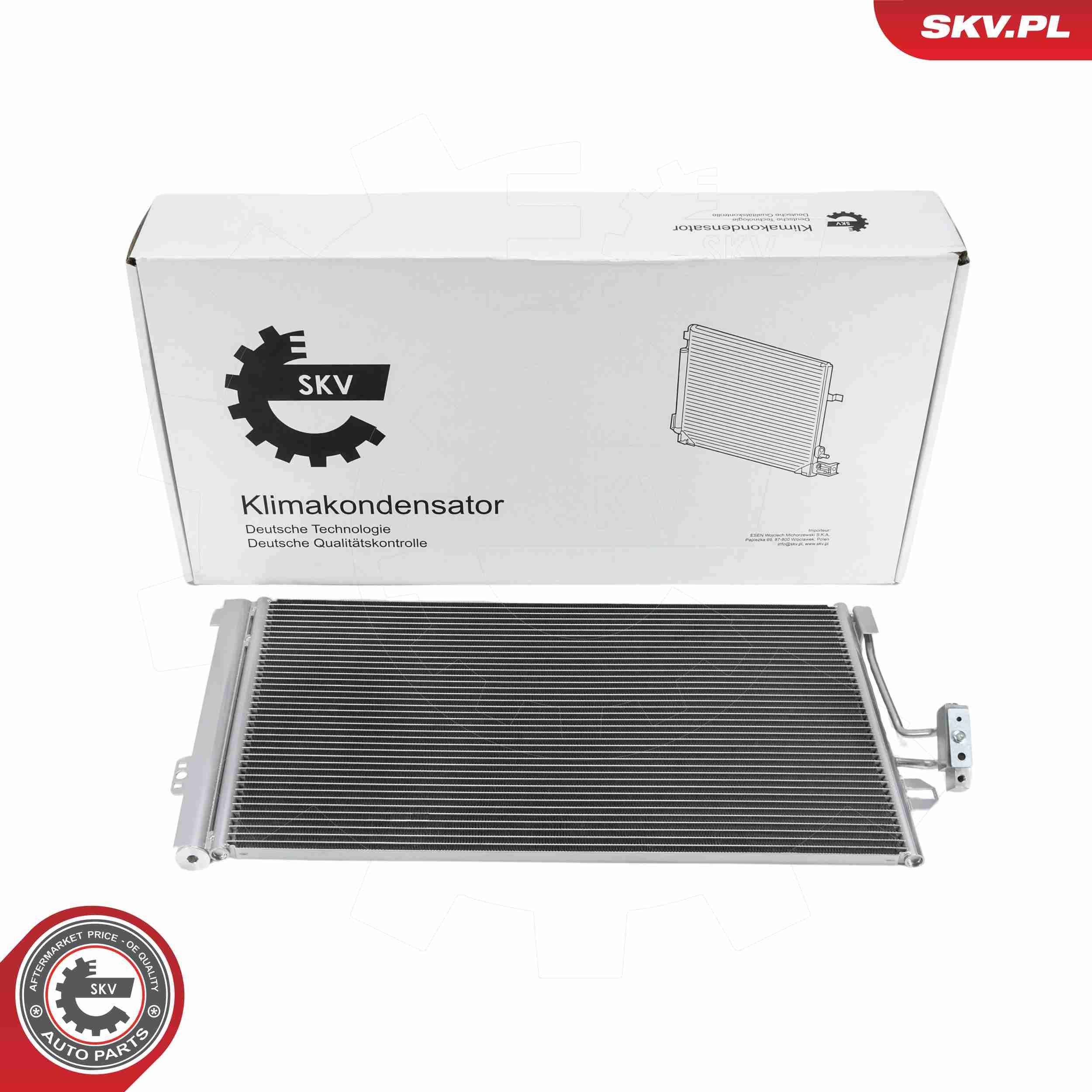 ESEN SKV Kondenzátor klimatizácie 86SKV337 86SKV337 Chladič klimatizácie ESEN SKV SEAT Mii