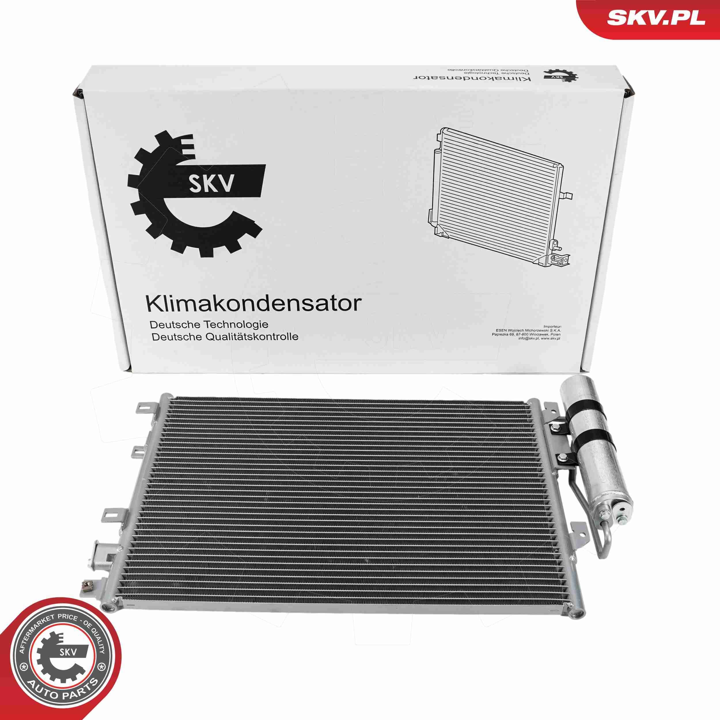 ESEN SKV Lauhdutin, ilmastointilaite 86SKV366 Lauhdutin, ilmastointilaite ESEN SKV ilman vedenerotinta, Alumiini, 548mm