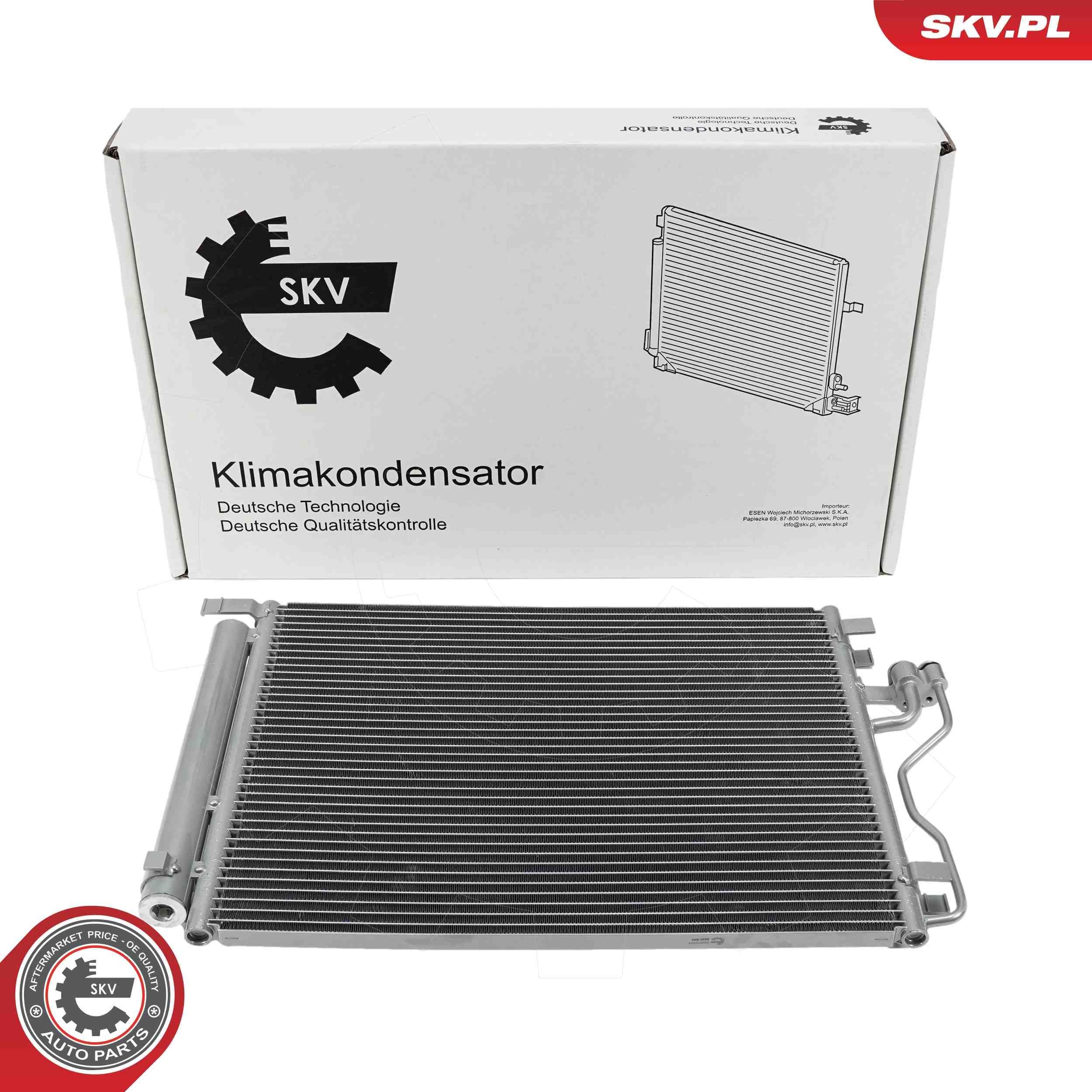 ESEN SKV Kondensor, klimatanläggning 86SKV454 86SKV454 ESEN SKV kondensor Citroen C5