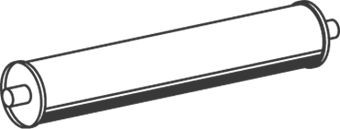 DINEX Stredný tlmič výfuku 50326 50326 Stredný tlmič výfuku MERCEDES-BENZ /8 DINEX