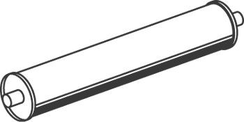 DINEX Pot de détente / silencieux arrière 50360 Pot d'échappement complet DINEX ALHAMBRA 50360 pas cher